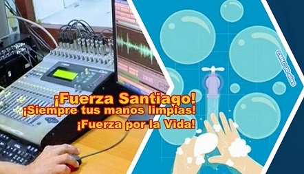 ¡Fuerza Santiago!, ¡Fuerza por la Vida! Este es un mensaje de CMKC, Radio Revolución