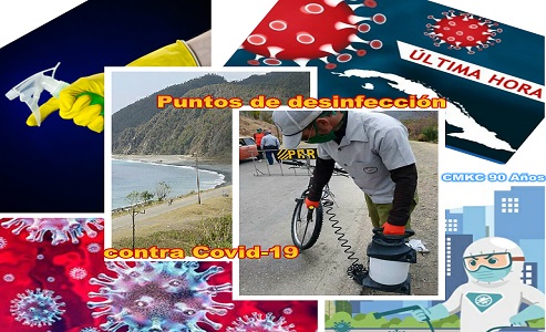 En la provincia Santiago de Cuba activados los puntos de desinfección contra el Covid-19