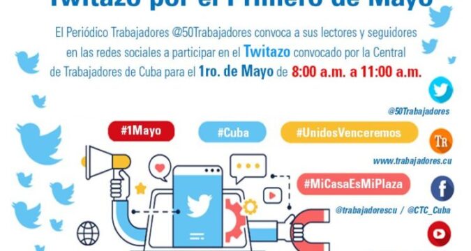 Convocatoria a Twitazo por el Primero de Mayo