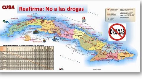 Cuba reitera NO al uso de drogas ilícitas.