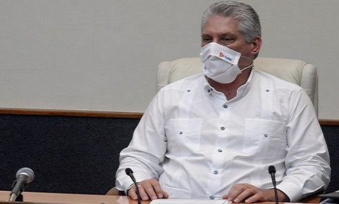 Miguel Díaz Canel, presidente de la República de Cuba.