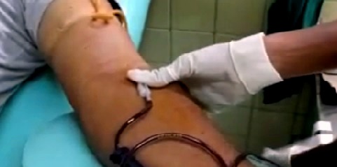 Donación de sangre en los municipios de la provincia Santiago de Cuba.