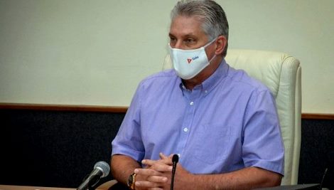 Presidente cubano Miguel Díaz Canel Bermúdez.