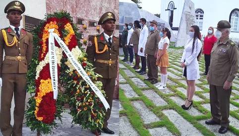 Envía Raúl ofrenda floral a los mártires del 26 de Julio