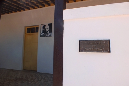 Aquí fue el juicio del Moncada, en el hoy Parque Museo Abel Santamaría Cuadrado, en restauración en Santiago de Cuba. Foto: Santiago Romero Chang.