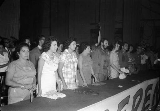 Fidel y las federadas cubanas