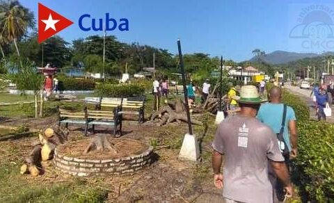 Recuperación en Guamá tras el paso de la tormenta Laura por ése municipio de la provincia Santiago de Cuba