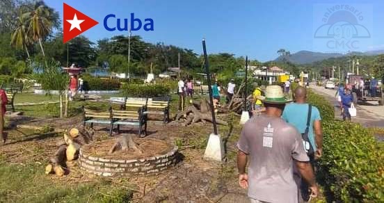 Recuperación en Guamá tras el paso de la tormenta Laura por ése municipio de la provincia Santiago de Cuba