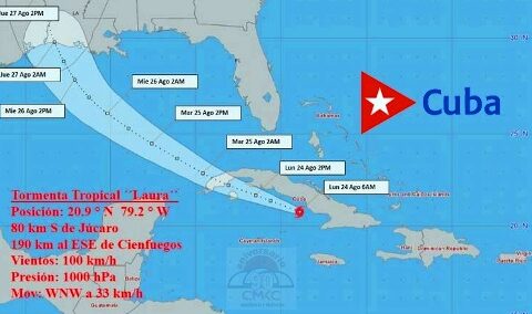 Tormenta tropical Laura, en Santiago de Cuba. CMKC, Radio Revolución.