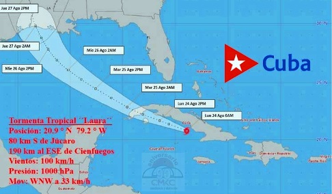 Tormenta tropical Laura, en Santiago de Cuba. CMKC, Radio Revolución.