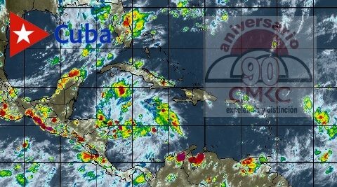Estado del tiempo por la tormenta tropical Laura y otras formaciones actuales en el Caribe.