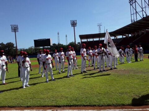 Abanderamiento equipo Santiago de béisbol