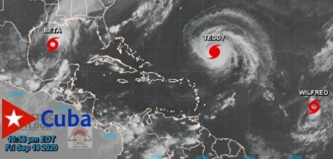 Tormenta tropical Beta se fortalece en el Golfo de México