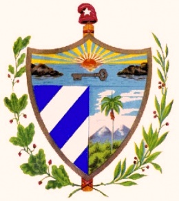 Escudo Nacional símbolo patrio de Cuba Libre y Soberana.