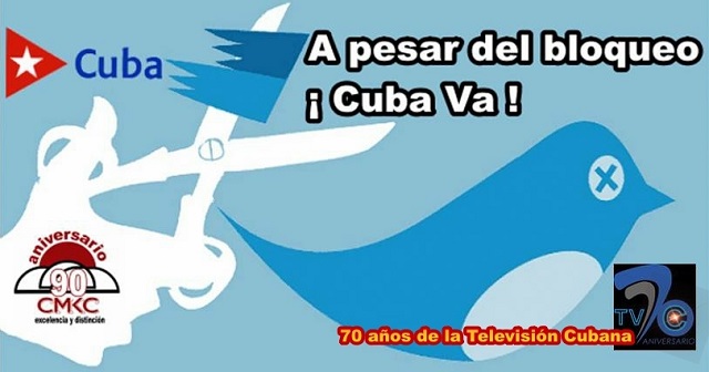 CMKC felicita a la Televisión Cubana por sus 70 años. Imagen: Santiago Romero Chang.