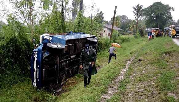 Accidente masivo en Contramaestre deja saldo de 15 lesionados