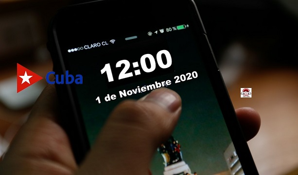 Hoy Vigente Horario Normal en Cuba desde las 12 de la noche