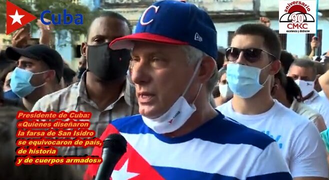 Presidente de Cuba: «Quienes diseñaron la farsa de San Isidro se equivocaron de país, de historia y de cuerpos armados»