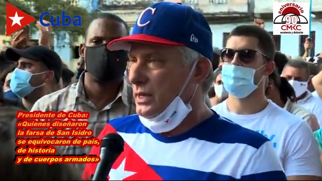 Presidente de Cuba: «Quienes diseñaron la farsa de San Isidro se equivocaron de país, de historia y de cuerpos armados»