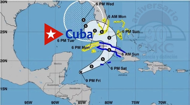 Modelos de pronóstico del tiempo confirman que tormenta Eta resulta un grave peligro para Cuba por lluvias y vientos que lleva.