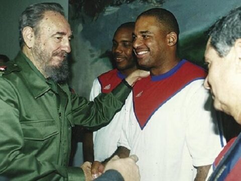 Fidel y Orestes Kindelán, -El Tambor Mayor- de Santiago de Cuba.