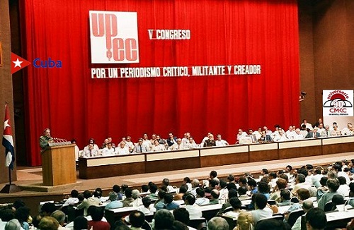 Fidel en el Sexto Congreso de la UPEC