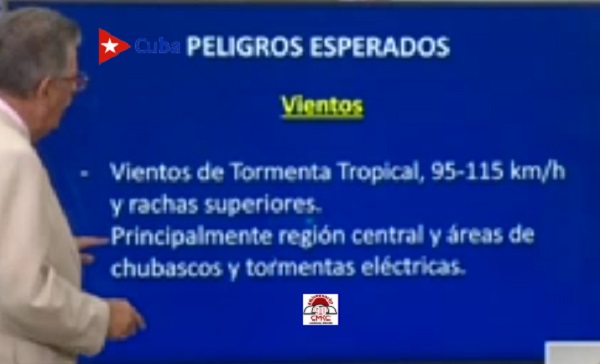 Nuevas precisiones da a conocer el Doctor José Rubiera sobre la tormenta tropical Eta