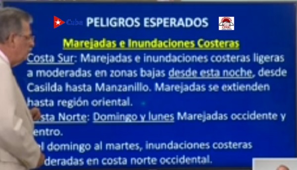 Nuevas precisiones da a conocer el Doctor José Rubiera sobre la tormenta tropical Eta