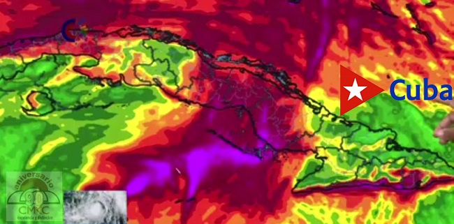 Estas fueron las condiciones y pronóstico al cierre de la tarde de este sábado 7 de noviembre de 2020 en Cuba.