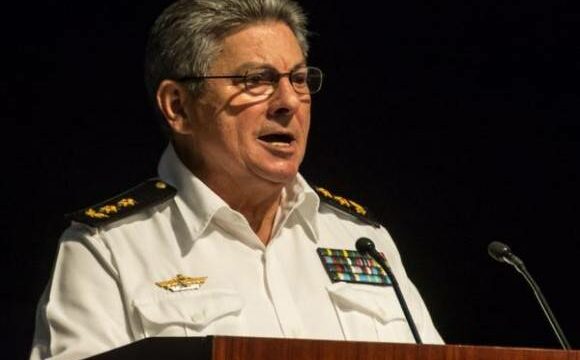 ntervención del Vicealmirante Julio Cesar Gandarilla Bermejo, Viceministro Primero del MININT, en el acto por el Aniversario 55 del Ministerio del Interior (MININT), en la Sala Universal de las FAR, en La Habana, el 6 de junio de 2016.