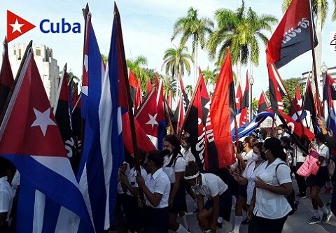 Homenaje al líder, el Comandante en Jefe, Fidel Castro Ruz en Santiago de Cuba a 4 años de su eternidad