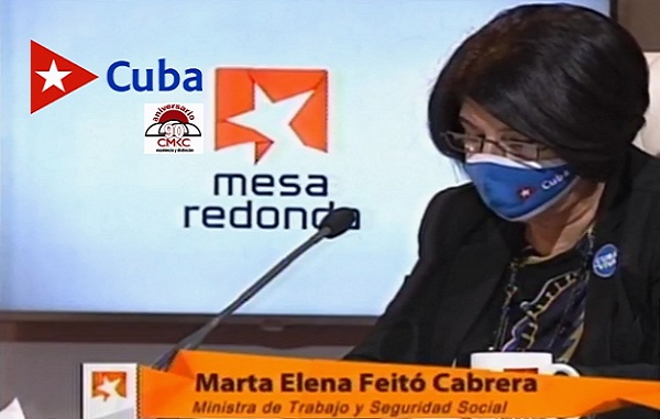 Ministra de Trabajo y Seguridad Social, Marta Elena Feitó