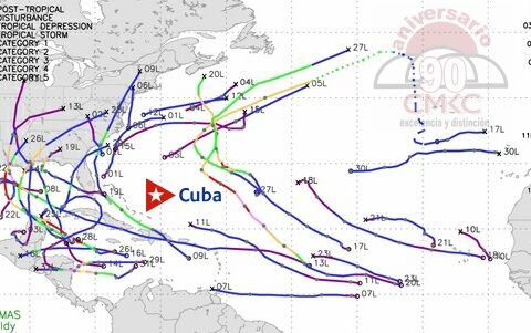 Bien movida fue la temporada ciclónica del 2020