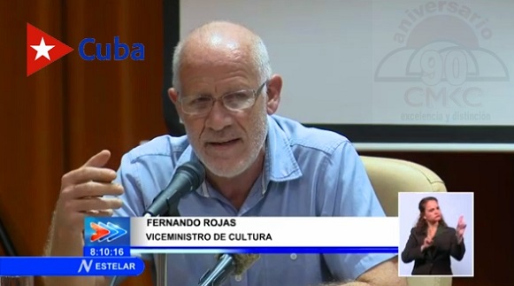 Viceministro de Cultura de #Cuba Fernando Rojas.