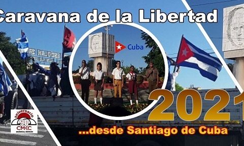 Caravana de la Libertad 2021 desde Santiago de Cuba. Imagen: Santiago Romero Chang