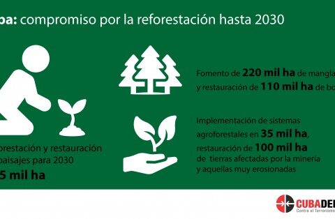 Compromiso de reforestación en Cuba