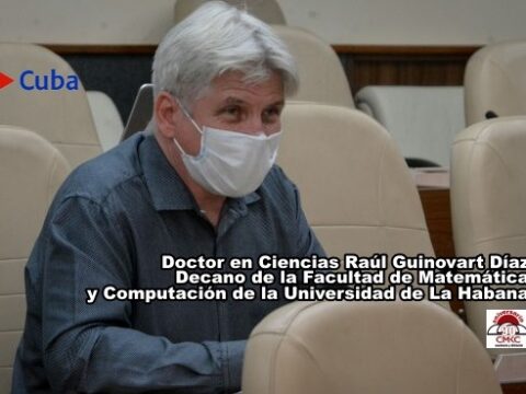Doctor en Ciencias Raúl Guinovart Díaz, decano de la Facultad de Matemática y Computación de la Universidad de La Habana