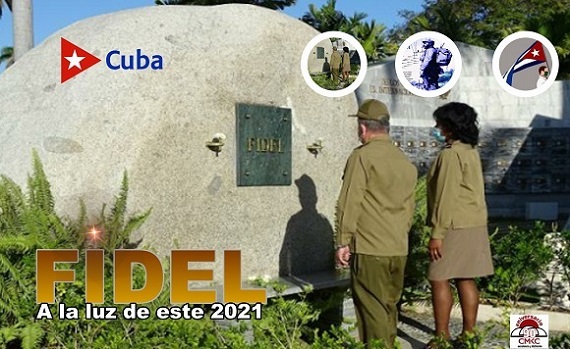 Tributo a Fidel, Martí, Céspedes y Mariana a la luz de 2021