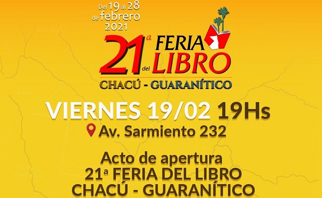 Feria del Libro Chacú – Guaranítico en Argentina hasta el próximo 28 de febrero. En la ocasión se hará público el enlace entre las literaturas chacú – guaranítico y de Santiago de Cuba.