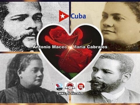 Antonio Maceo y su esposa María Cabrales