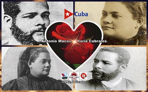 Antonio Maceo y su esposa María Cabrales