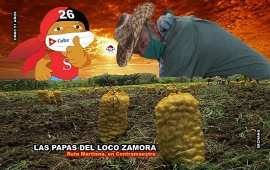 Comió Puré de papa el loco Zamora donde muchos creyeron imposible.Imagen: Santiago Romero Chang.