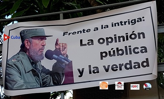 Fidel y la Prensa Cubana. Santiago de Cuba. Foto: Santiago Romero Chang