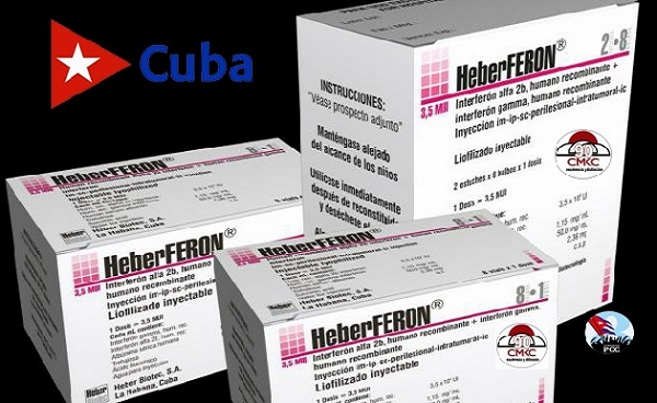 HeberFERON es un fármaco producido en Cuba para el tratamiento de las personas aquejadas de cáncer cutáneo. Foto: cortesía del cigb