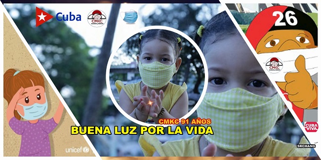 Buena Luz, infancia, lo Virtual, contra la Covid-19 y por la Vida. Patria y Vida. Imagen web: Santiago Romero Chang.