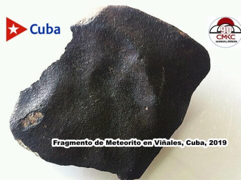 Fragmento de Meteorito en Viñales, Cuba, 2019