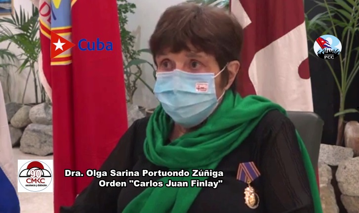 Orden "Carlos Juan Finlay" 2021 a Olga Sarina Portuondo Zúñiga