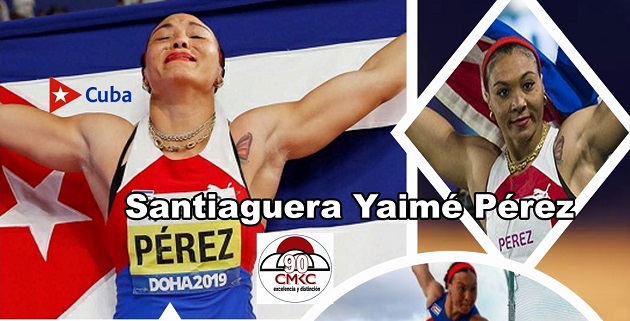 Atleta Santiaguera Yaimé Pérez líder en el lanzamiento del disco