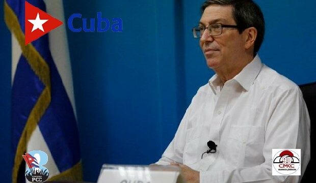 Canciller cubano Bruno Rodríguez Parrilla. Miembro del Buró Político