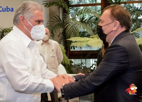 Recibió Díaz-Canel a Vicepresidente del Gobierno de la Federación de Rusia